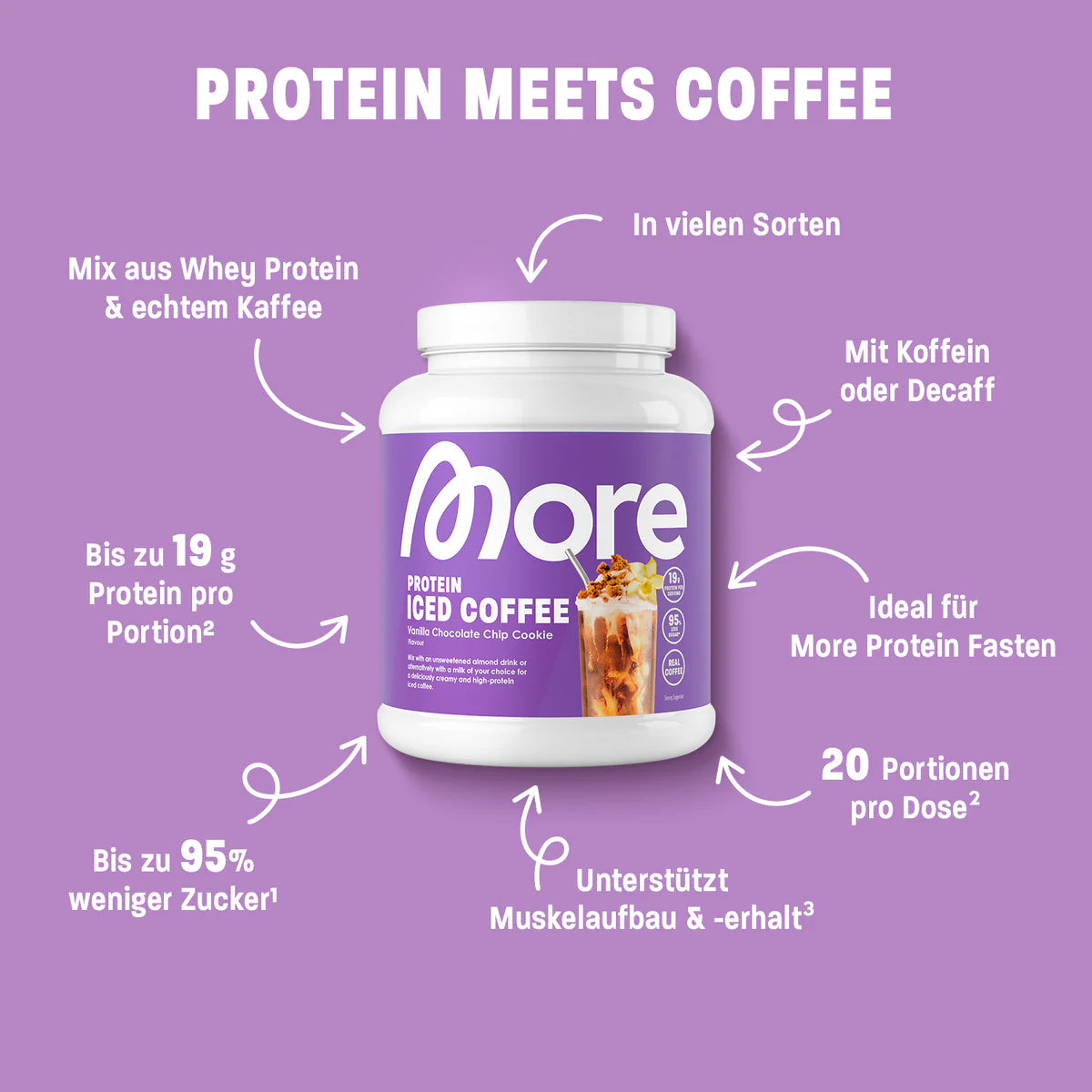 MORE PROTEIN ICED COFFEE, 300g - trainings-booster.de