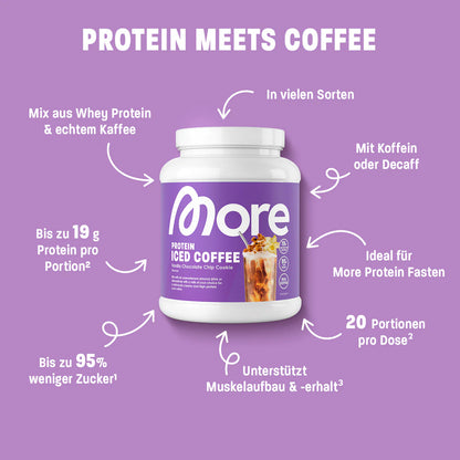 MORE PROTEIN ICED COFFEE, 300g - trainings-booster.de
