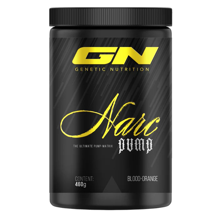 GN Narc Pump Pre-Workout Booster, 460g, Blood-Orange Geschmack, Genetic Nutrition