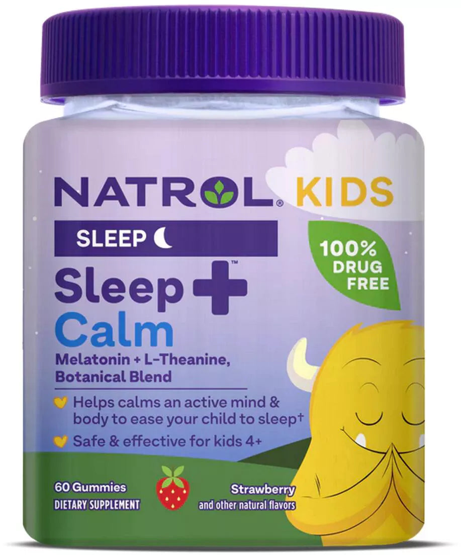Natrol Kids Sleep+ Calm, Strawberry, 60 Gummis - trainings-booster.de