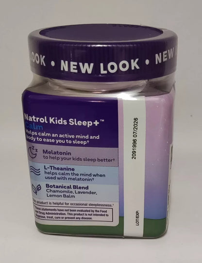 Natrol Kids Sleep+ Calm, Strawberry, 60 Gummis - trainings-booster.de
