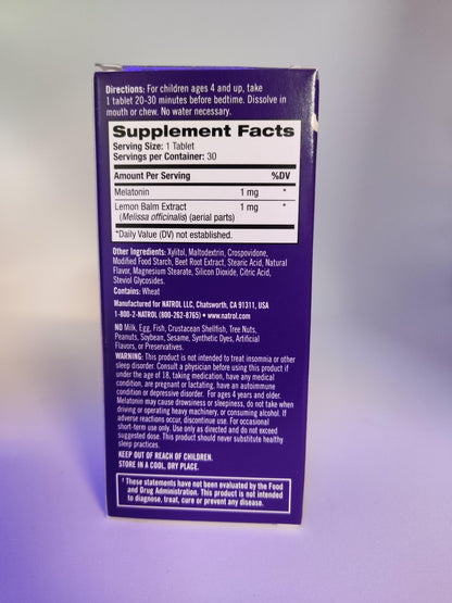 Natrol, Kids, Sleep Support Erdbeere 30 Tabletten - MHD 28.2.2025 - trainings-booster.de