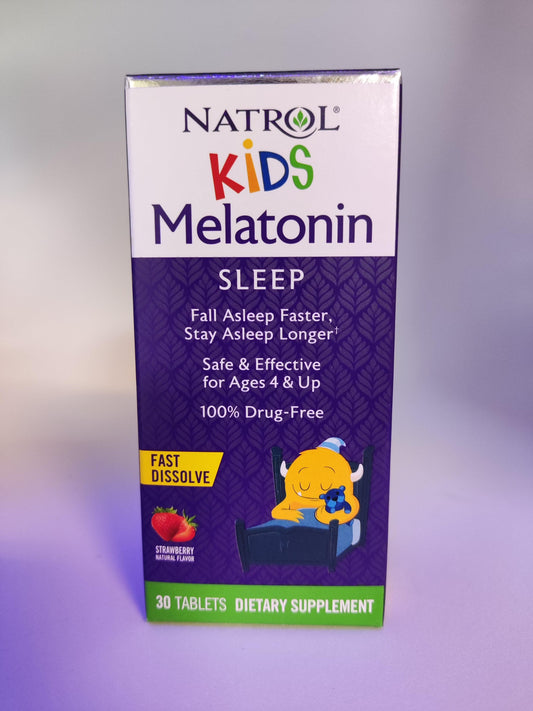 Natrol, Kids, Sleep Support Erdbeere 30 Tabletten - MHD 28.2.2025 - trainings-booster.de