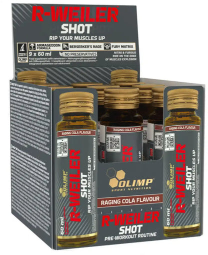 OLIMP® R-Weiler Booster Shots 9 x 60ml Glas - trainings-booster.de