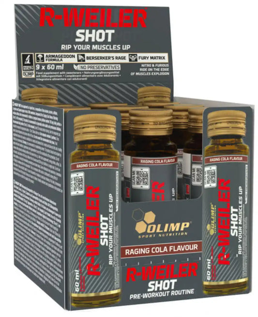OLIMP® R-Weiler Booster Shots 9 x 60ml Glas - trainings-booster.de