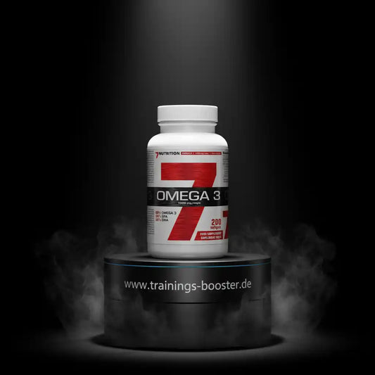 Omega 3 Kapseln von 7Nutrition, 200 Softgels, ideal für Sportler und Fitness-Enthusiasten