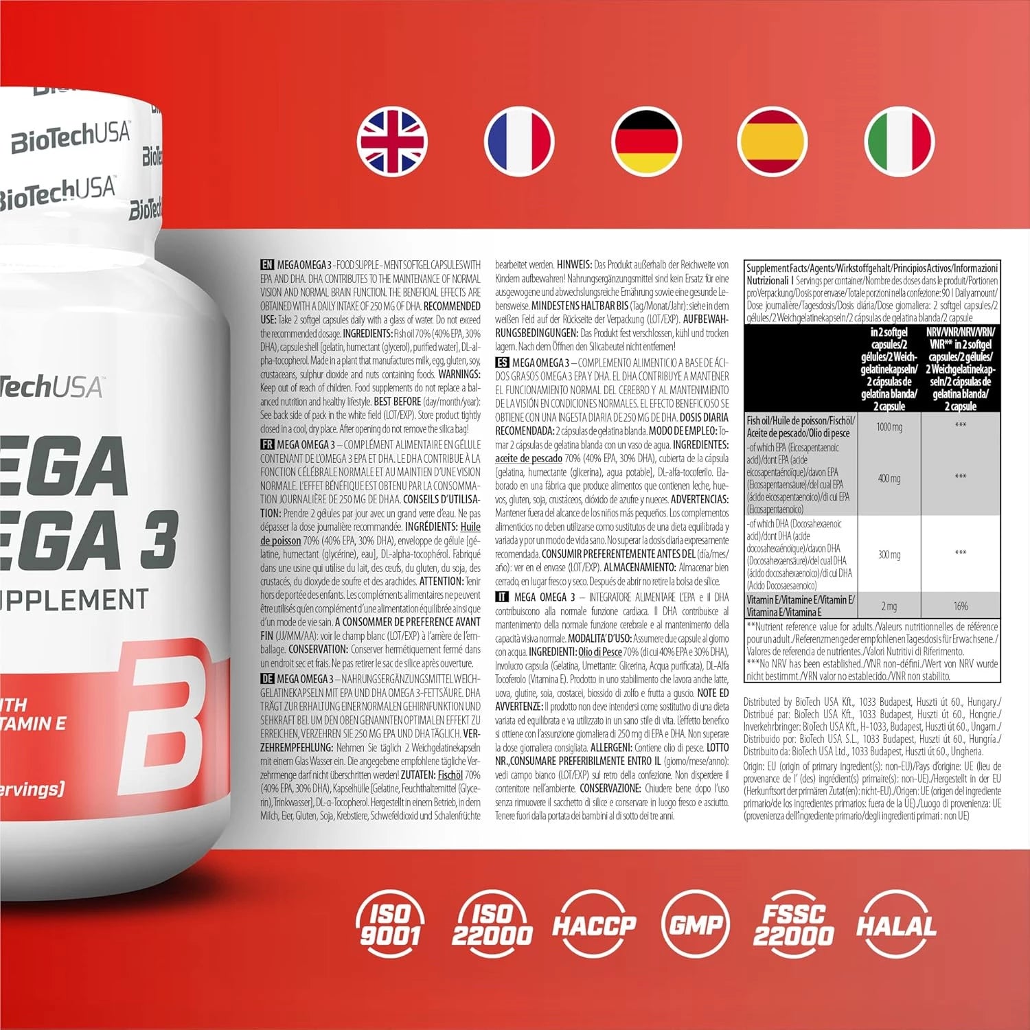 Omega 3 90x500mg - trainings-booster.de