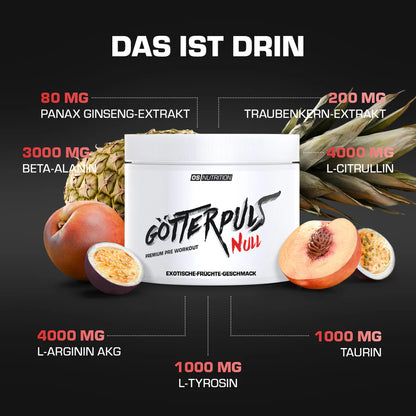 OS Nutrition Götterpuls NULL Pre Workout Booster 300g STIM FREE - trainings-booster.de