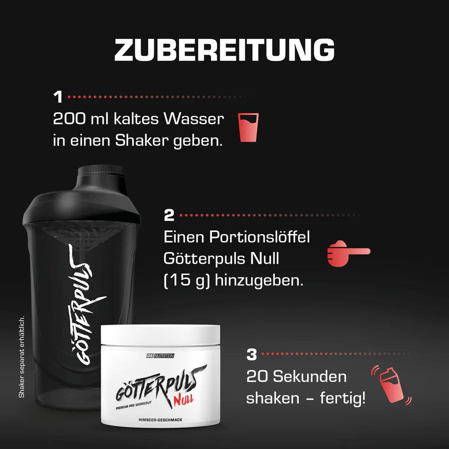 OS Nutrition Götterpuls NULL Pre Workout Booster 300g STIM FREE - trainings-booster.de