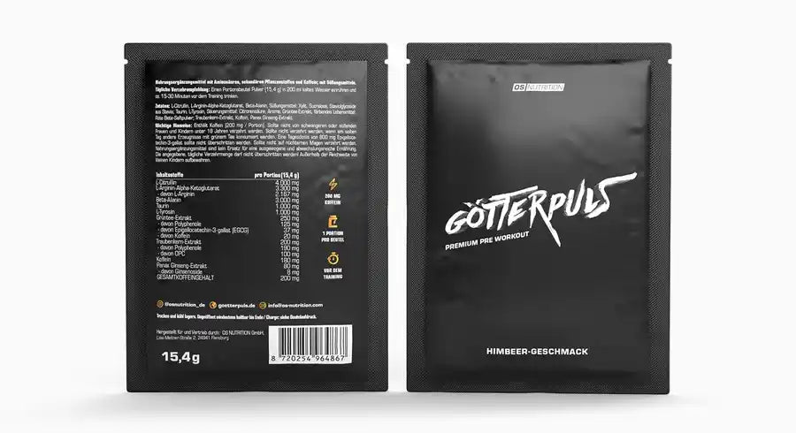 OS Nutrition Götterpuls Pre Workout Booster 15,4g Probe - trainings-booster.de