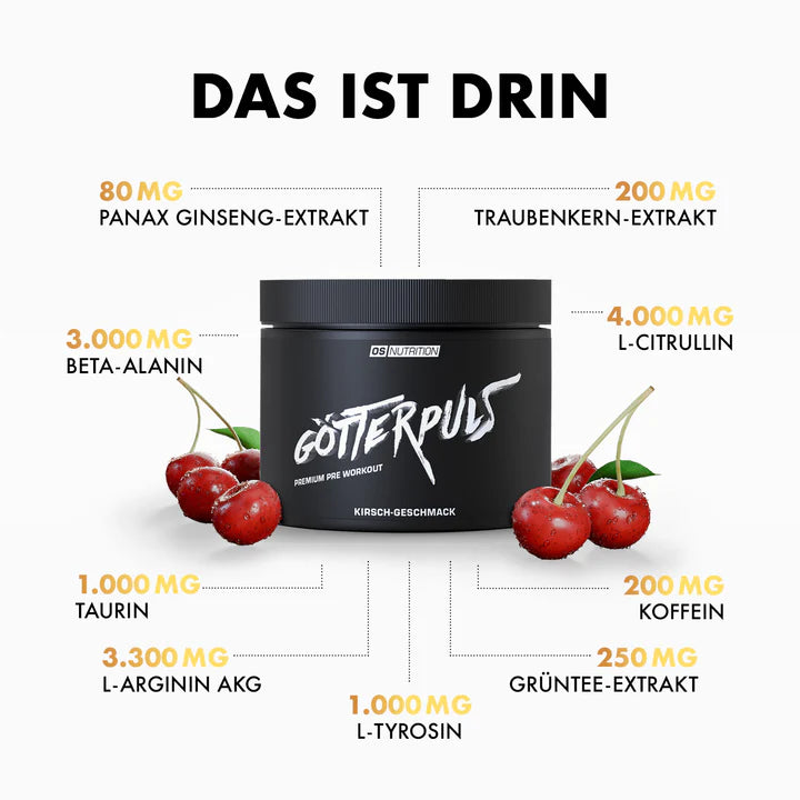 OS Nutrition Götterpuls Pre Workout Booster 308g - trainings-booster.de