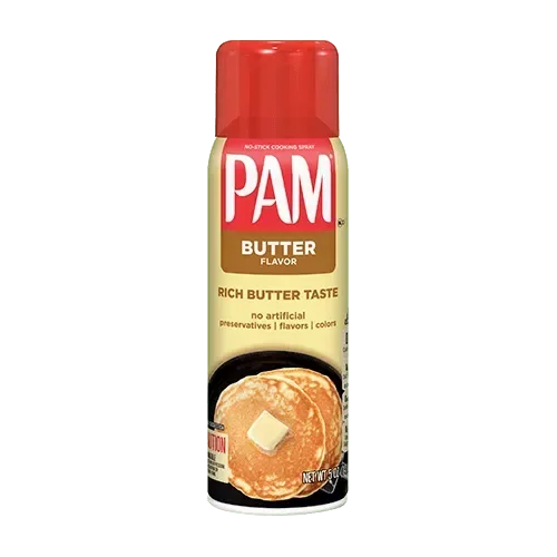 PAM Butter Geschmack Sprühöl mit Pancake, Kochspray zum Braten und Backen