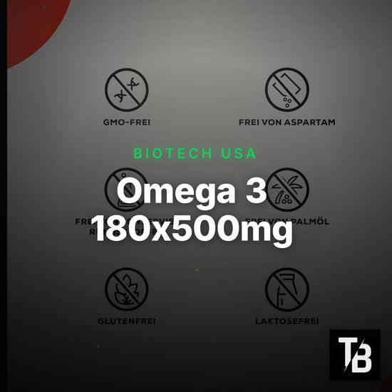 BioTech USA Omega 3 180x500mg – Clean Showcase