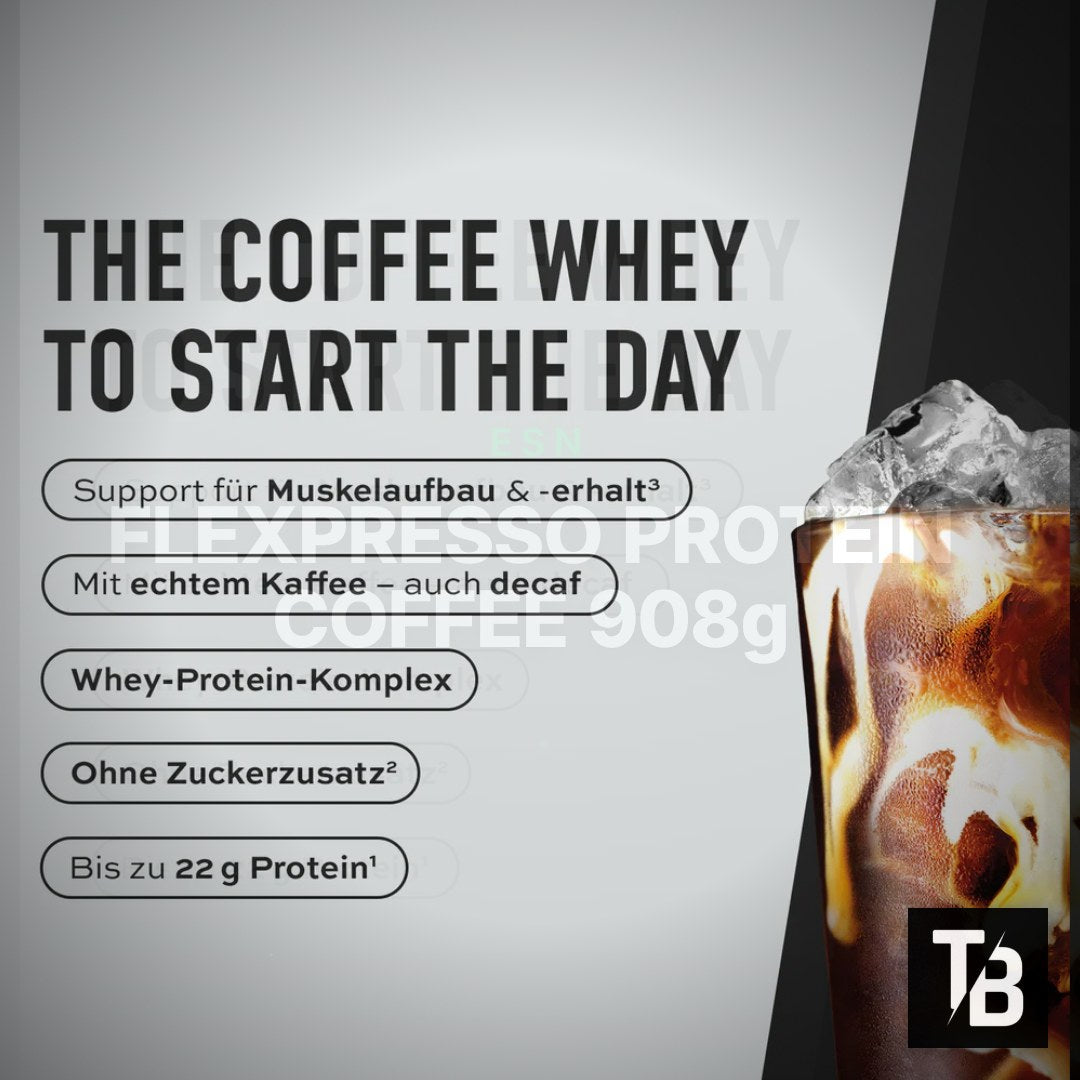 ESN FLEXPRESSO PROTEIN COFFEE 908g – Clean Showcase