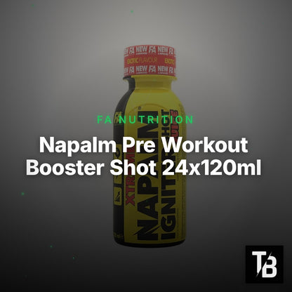 Napalm Pre Workout Booster Shot 24x120ml – Clean Showcase