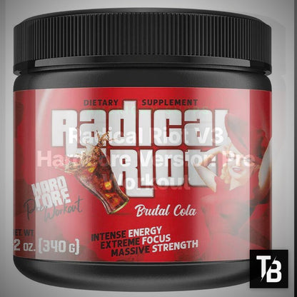 Radical Riot V3 Hardcore Version Pre Workout 340g – Clean Showcase