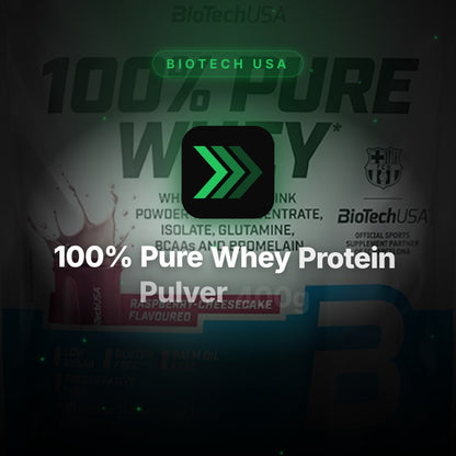 100% Pure Whey Protein Pulver 400g