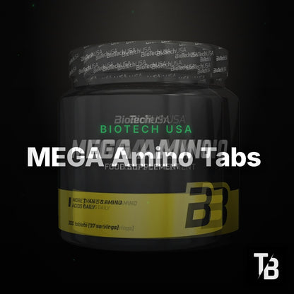 BioTech USA MEGA Amino Tabs - 300 Tabletten – Clean Showcase