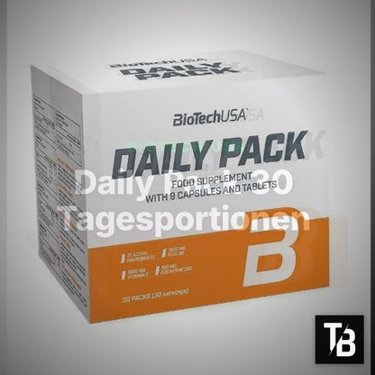 BioTech USA Daily Pack 30 Tagesportionen – Clean Showcase