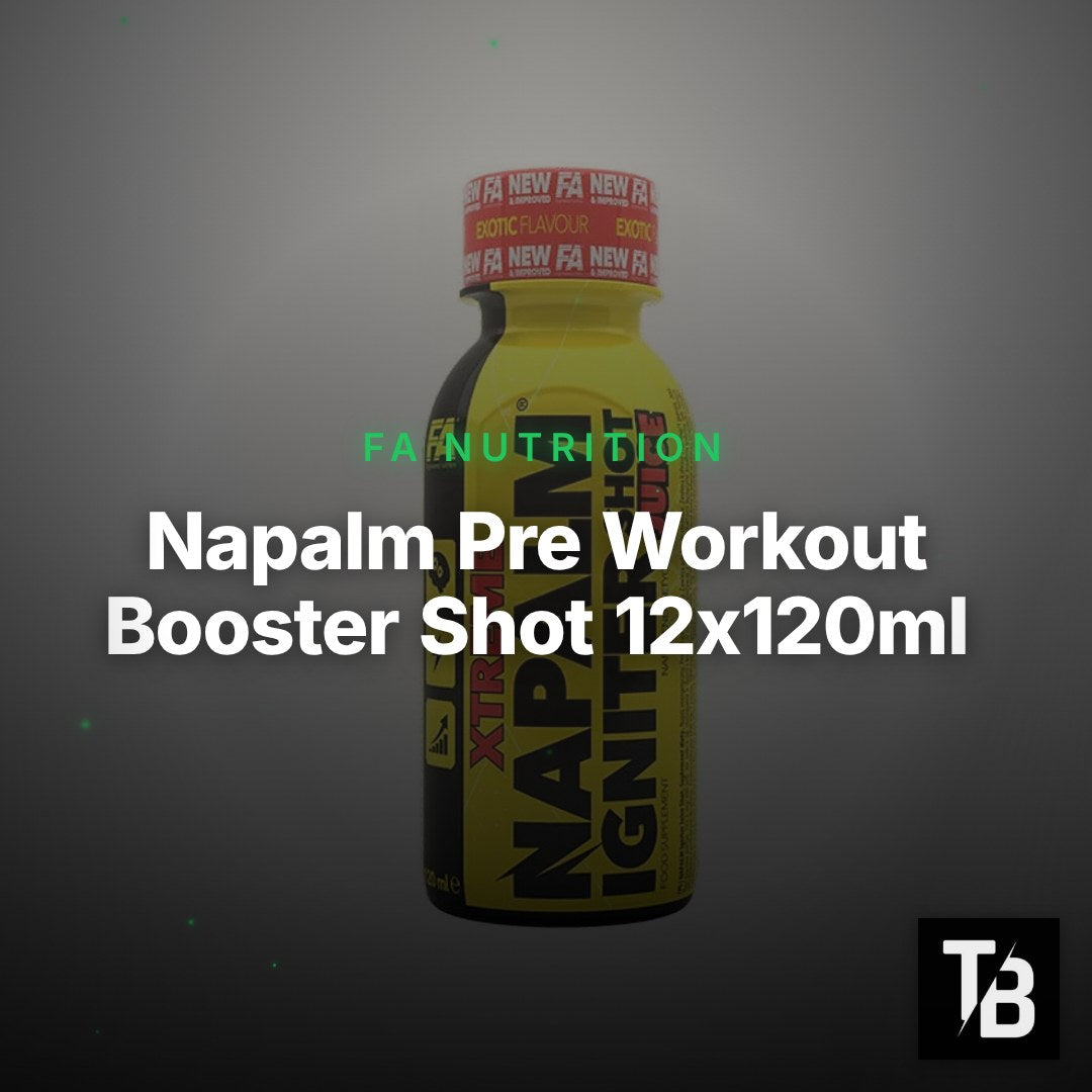 Napalm Pre Workout Booster Shot 12x120ml – Clean Showcase