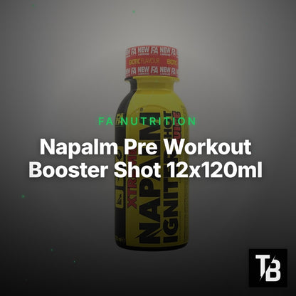 Napalm Pre Workout Booster Shot 12x120ml – Clean Showcase