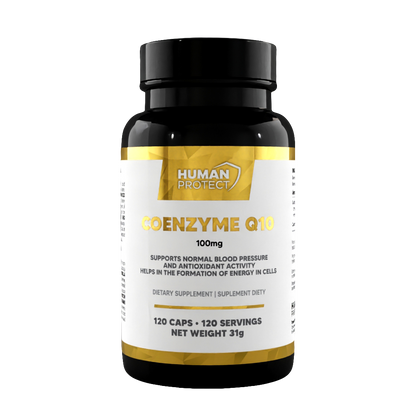 Coenzym Q10 100mg Kapseln von Human Protect – Nahrungsergänzung für Energie und antioxidativen Schutz