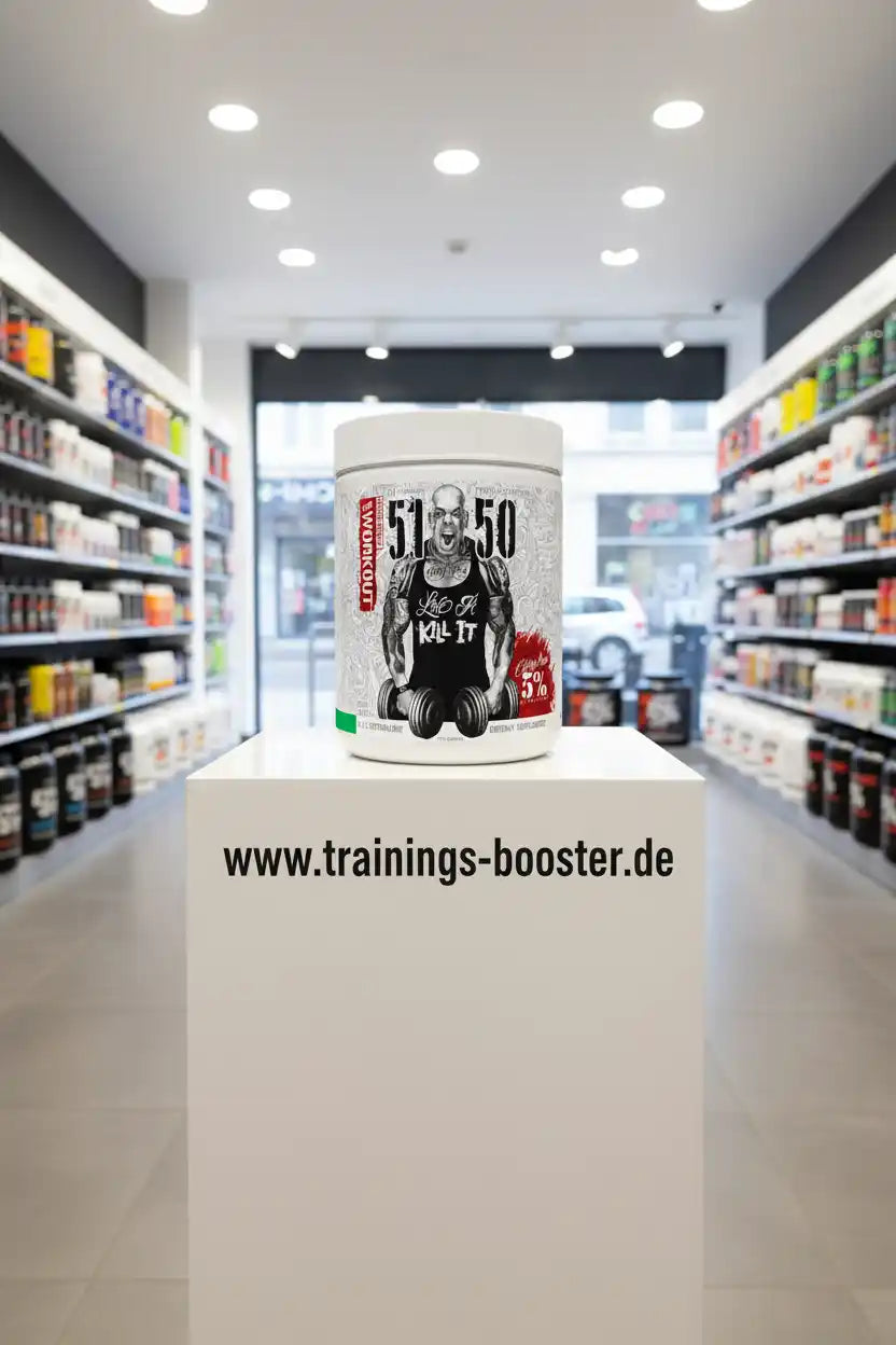 5150 Pre Workout Booster mit 'Kill It' Design, präsentiert im Sportnahrungsgeschäft
