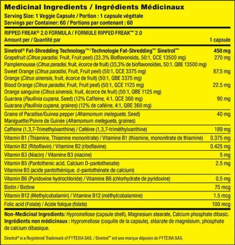 Ripped Freak 2.0 New Generation 60 Caps - trainings-booster.de