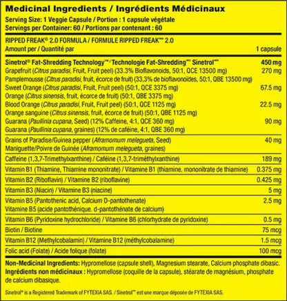 Ripped Freak 2.0 New Generation 60 Caps - trainings-booster.de