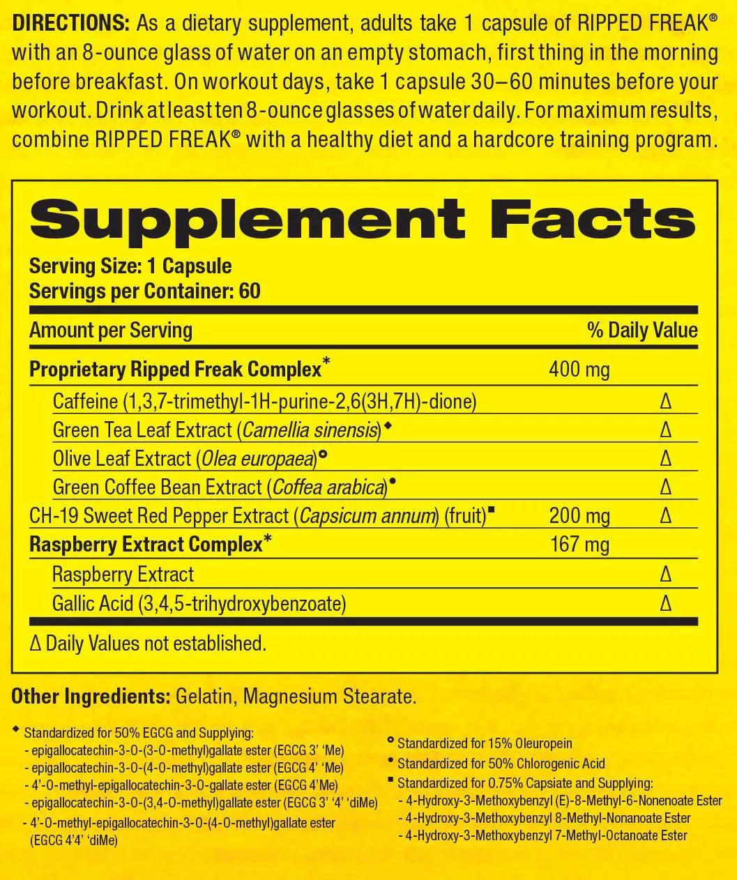 Ripped Freak 60 Caps - trainings-booster.de