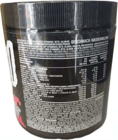 Wassermelone-Booster mit Vitaminen und Beta-Alanin, ideal für Sport und Training