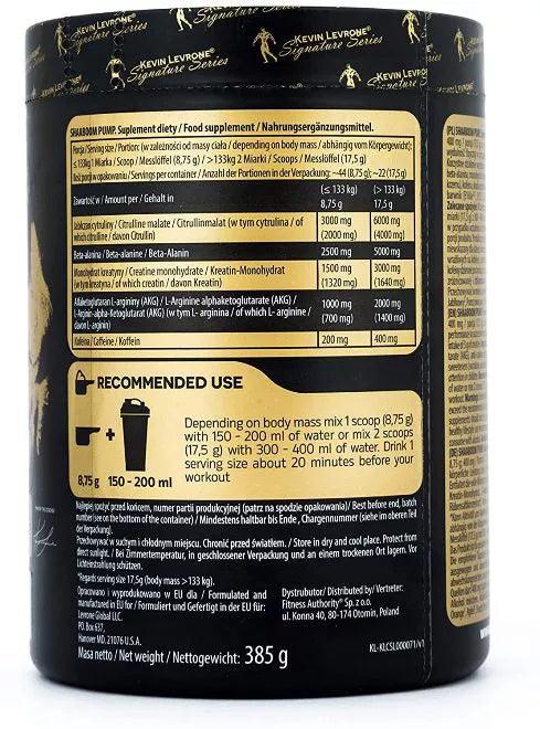 Shaaboom Pump 385g Pre Workout Booster - trainings-booster.de