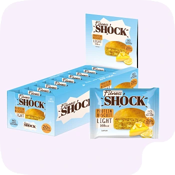 Fitness SHOCK® PROTEIN BROWNIE LIGHT 10x40g