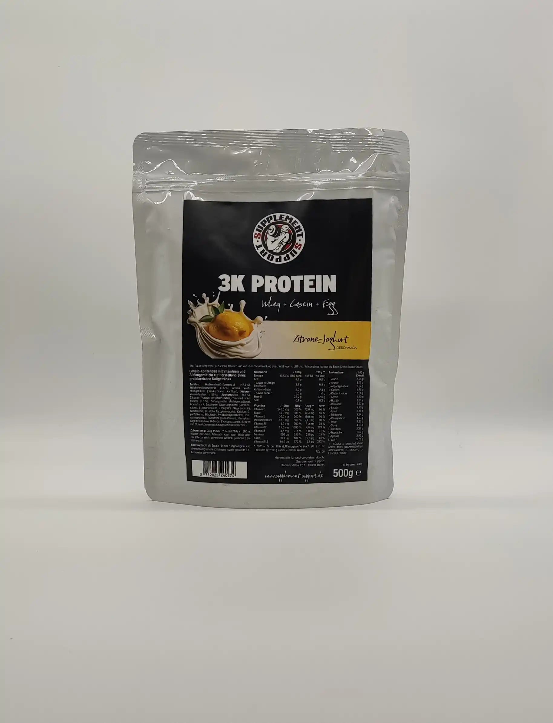 Supplement Support 3 Komponenten Protein 500g - trainings-booster.de
