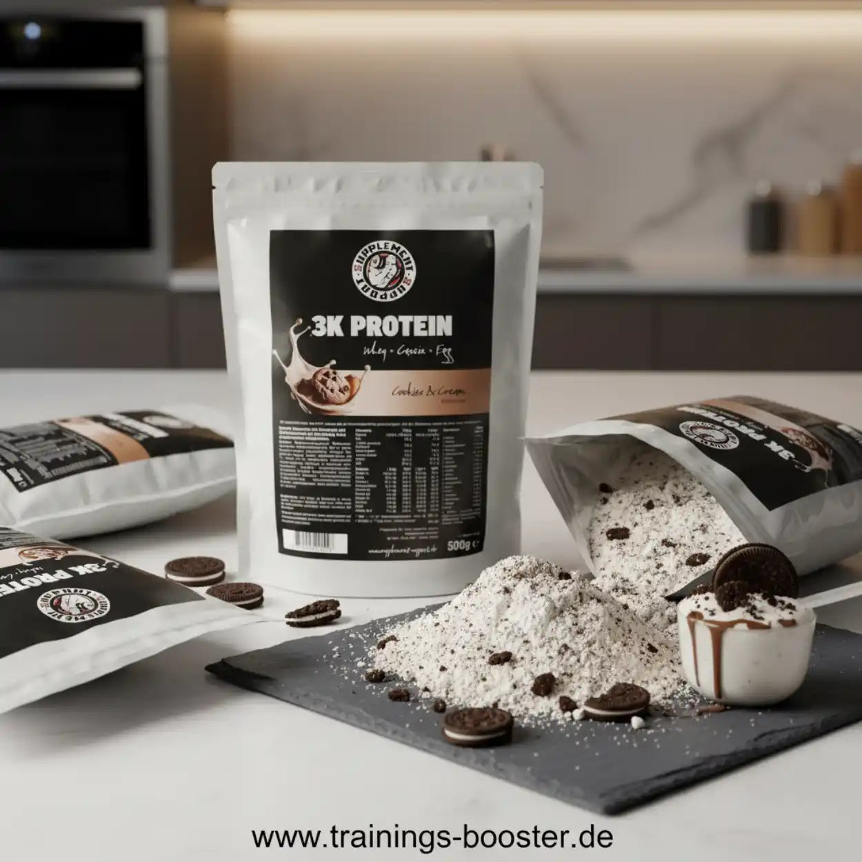 Supplement Support 3 Komponenten Protein 500g - trainings-booster.de