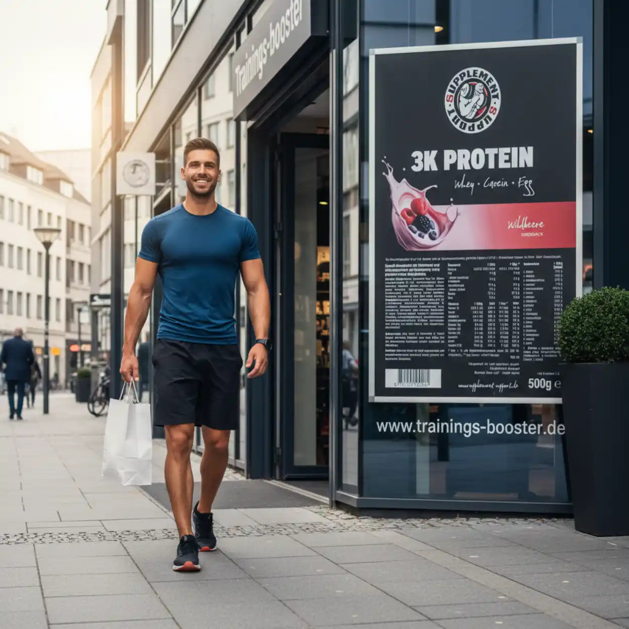 Supplement Support 3 Komponenten Protein 500g - trainings-booster.de