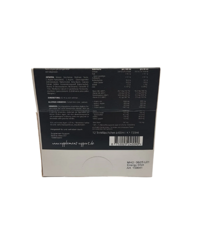 Supplement Support Energy Shot 12x60ml - trainings-booster.de