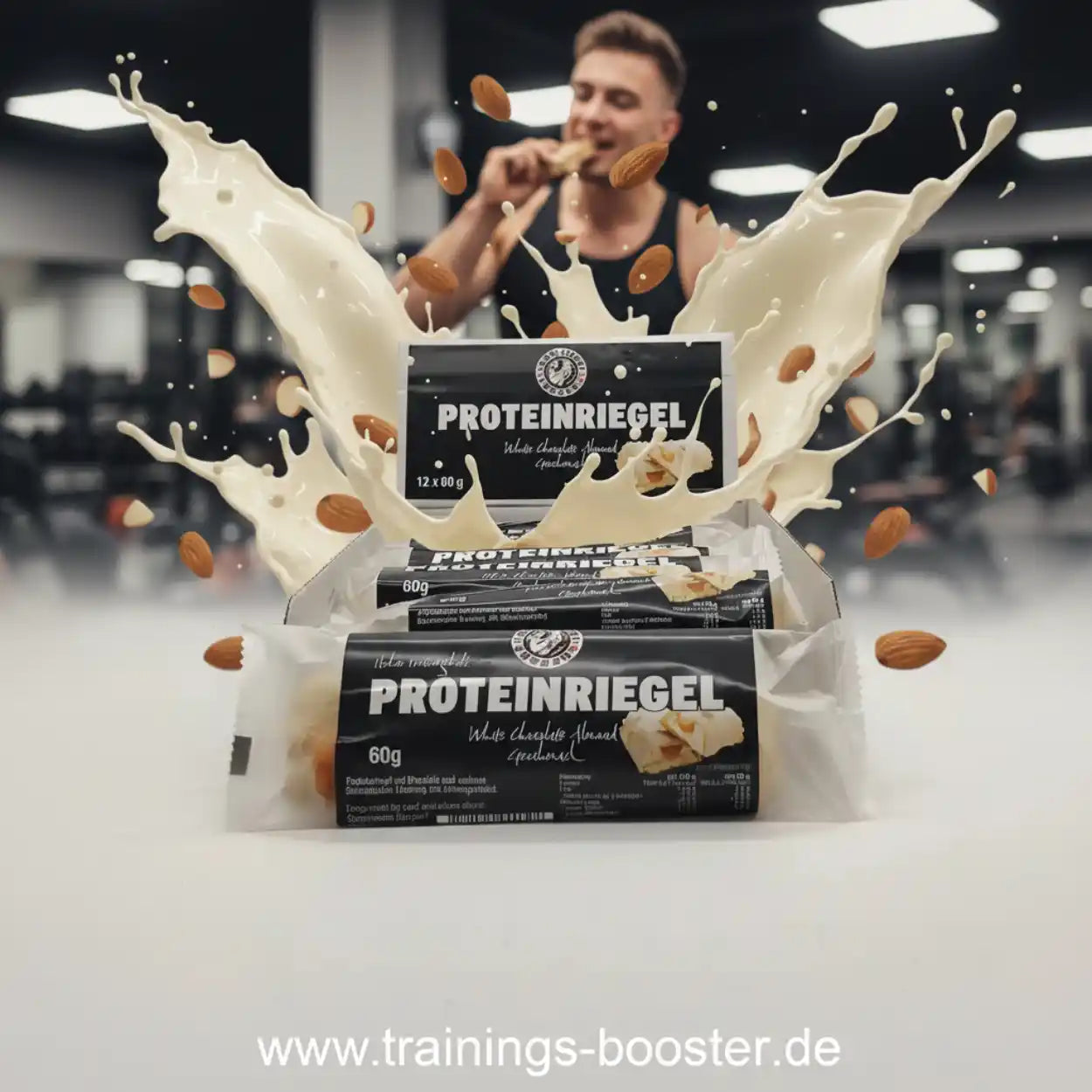 Supplement Support Protein Core Bar White Almond 12x60g - trainings-booster.de