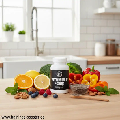 Supplement Support Vitamin C + Zink 90 Vegan Kapseln - trainings-booster.de