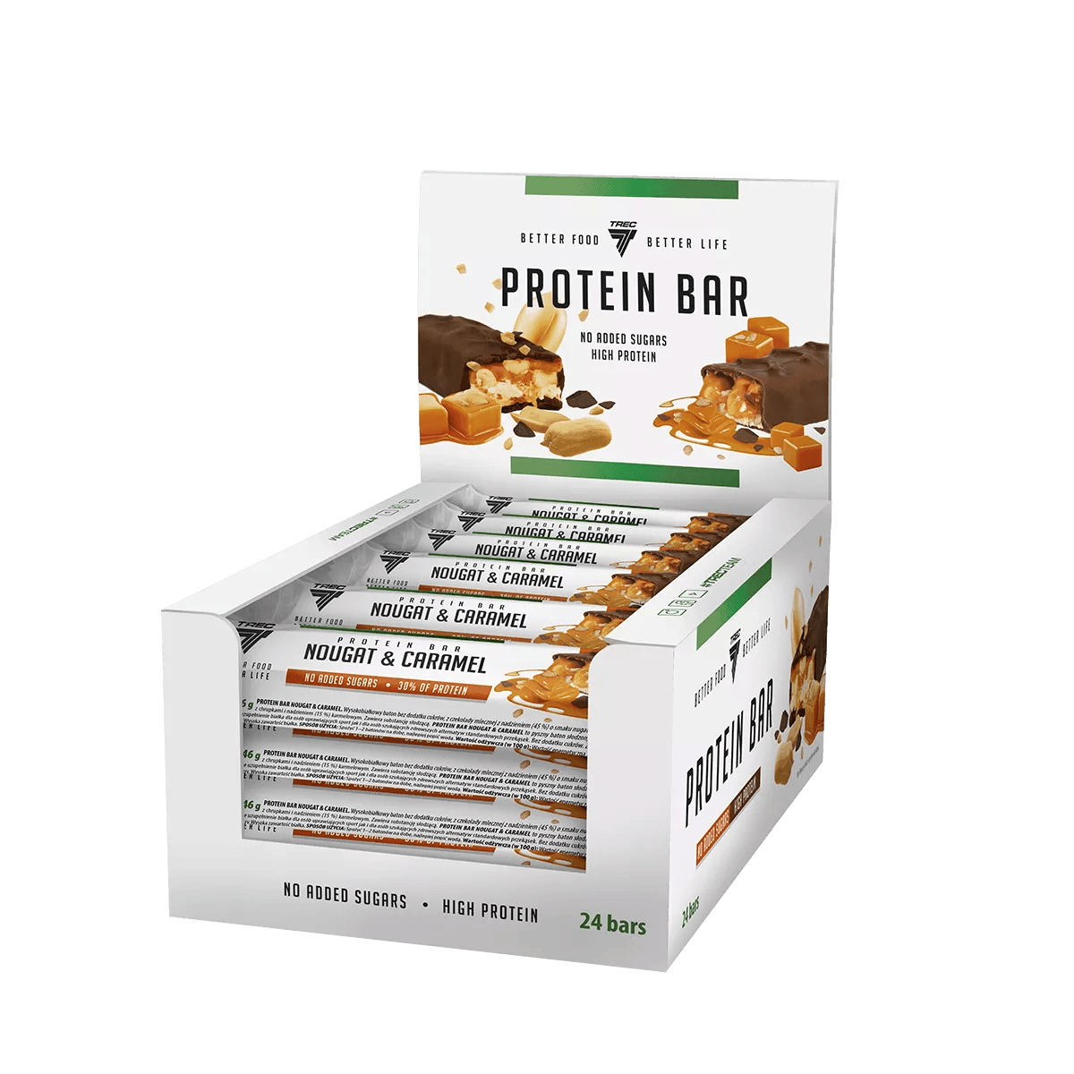 Trec Nutrition High Protein Bar 24x46g-49g - - trainings-booster.de