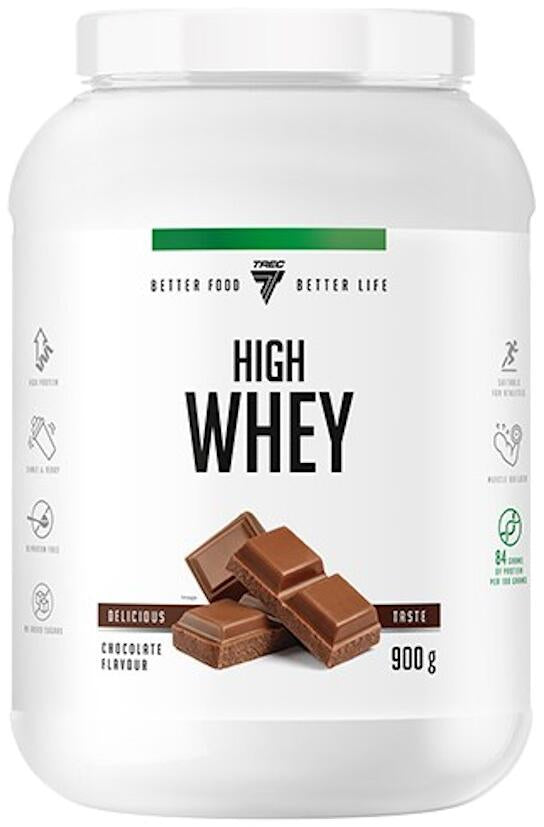High Whey Protein Pulver Schokolade 900g – Eiweißpulver für Sport & Fitness