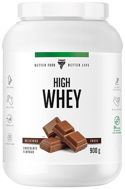 High Whey Protein Pulver Schokolade 900g – Eiweißpulver für Sport & Fitness