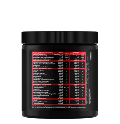 VALHALLA Pre Workout Booster 400g - trainings-booster.de