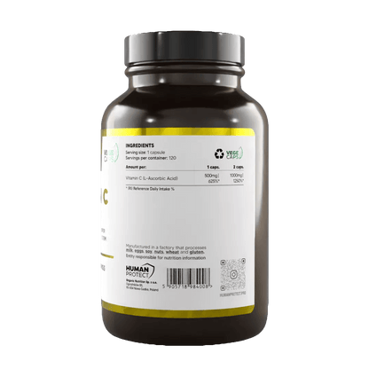 Vitamin C 500 mg, 120 Kapseln. - trainings-booster.de