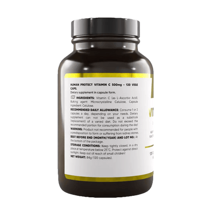 Vitamin C 500 mg, 120 Kapseln. - trainings-booster.de
