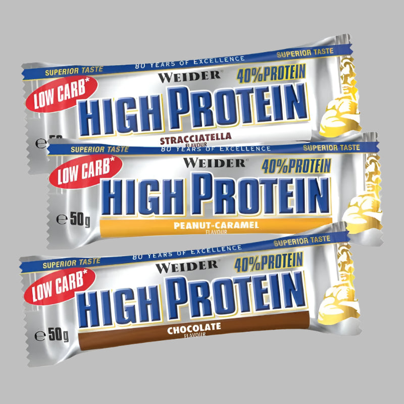 WEIDER HIGH PROTEIN BAR 24x50 G RIEGEL - trainings-booster.de