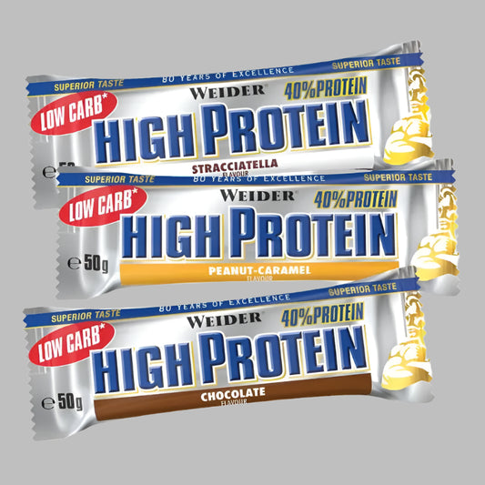 WEIDER HIGH PROTEIN BAR 24x50 G RIEGEL - trainings-booster.de