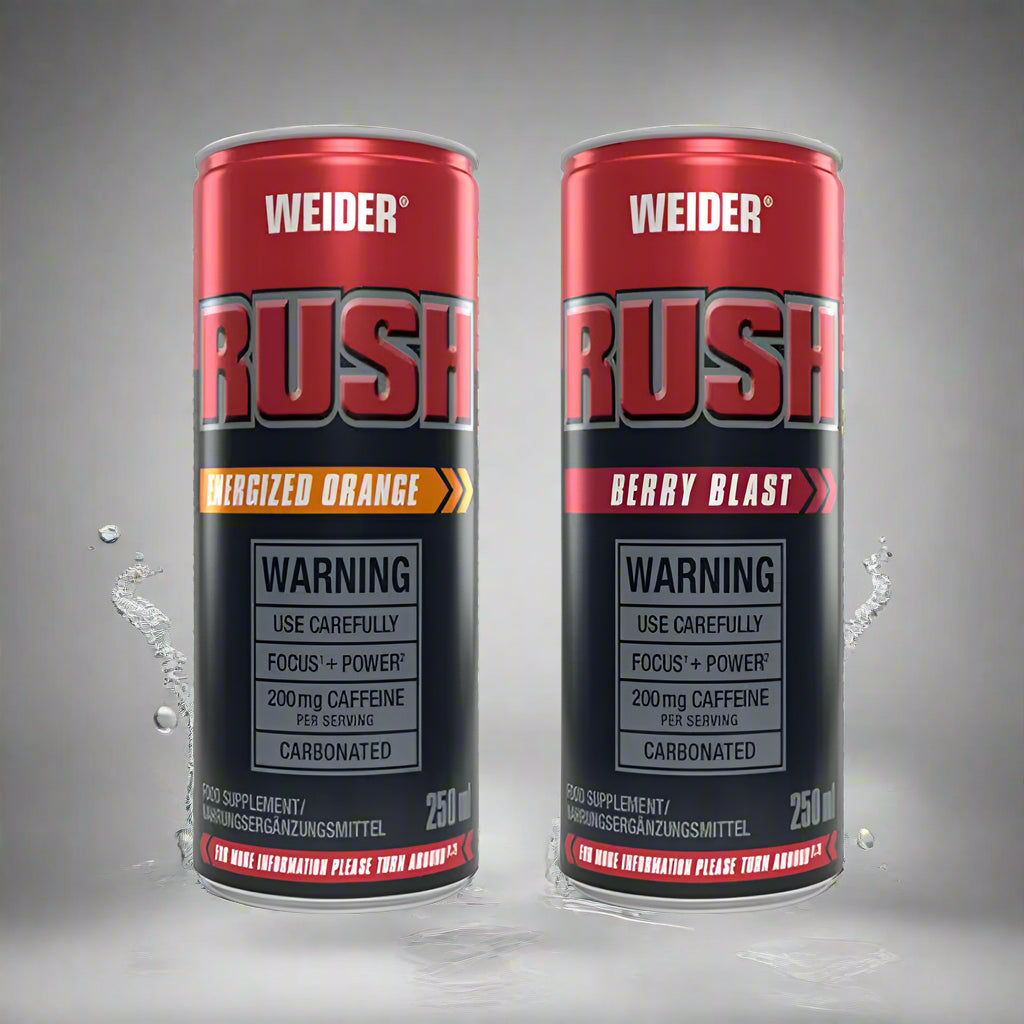 WEIDER RUSH RTD ROTE BEEREN / 250 ML DOSE INKL. PFAND - trainings-booster.de