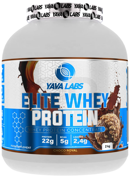 Yaya Labs Elite Whey Protein Choco Royal, 2kg Eiweißpulver mit 22g Protein pro Portion