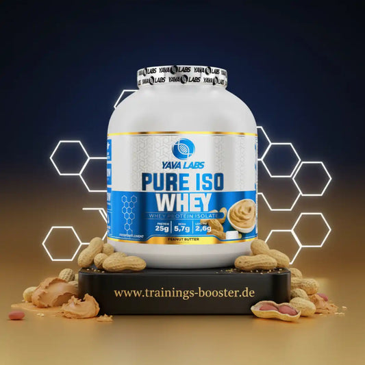 Yava Labs Pure Iso Whey Protein mit Erdnussbutter-Geschmack, ideal für Sportler und Fitness-Enthusiasten